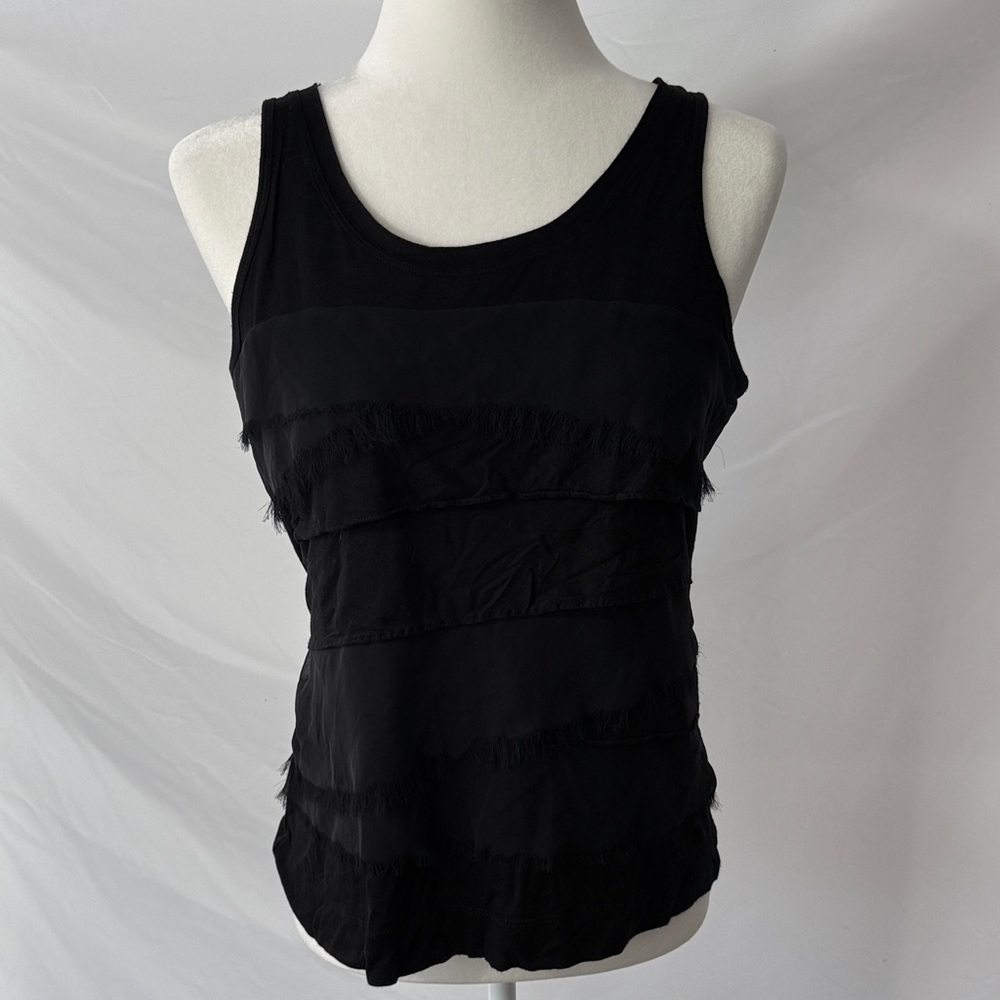 Banana Republic Black Layered Tank Top